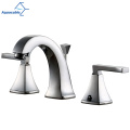 Aquacubic Contemporary 3 Hole Lead-free Brass Widespread Bathroom Basin Faucet